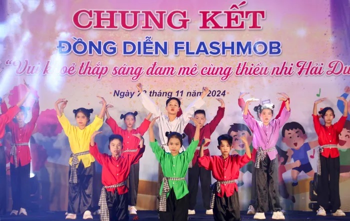 Chung kết đồng diễn Flashmob thiếu nhi tỉnh năm 2024